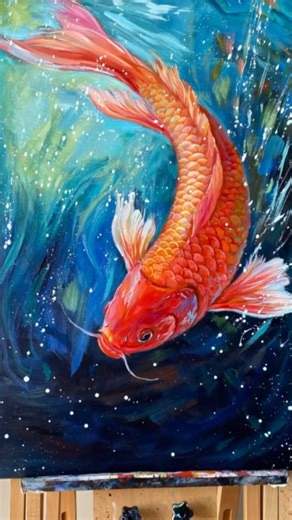 Artistry house on Instagram: "fish painting colorful fish painting koi fish painting tropical fish painting realistic fish painting#fishpainting #fishartwork #aquaticpainting #marinepainting #underwaterpainting"