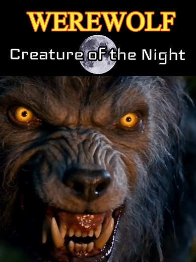 Cursed werewolf creature of the night stalks innocent campers inside the dark forest during the full moon #scary #horror #werewolf #werewolves #cursed