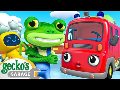 Frozen Firetruck! Brrr! | Gecko's Garage | Moonbug Kids - Play and Learn