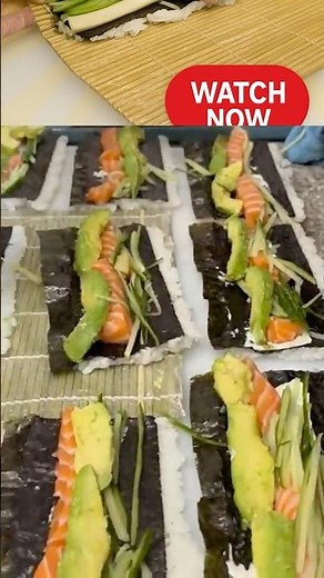 "Salmon Inside-Out Roll 🍣 | Perfect Sushi Hack!"
