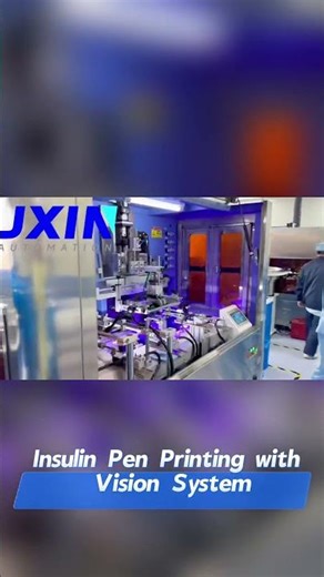 Fully Auto Insulin Pen Dose Indicator Screen Printing Machine with Vision System #printingmachine
