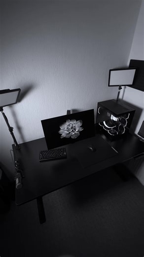 OUT WEST: Minimalist Black Gaming Setup