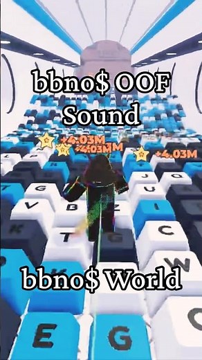 bbno$ OOF speedrun through bbno$ World 😅 #roblox + 1 Speed Keyboard Escape