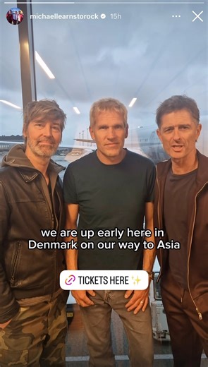 Well—who’s arriving real soon in Asia? 😉 #MichaelLearnsToRockPHTour #michaellearnstorock #MLTR 📹 : Michael Learns To Rock/IG | MLTR Philippines Official