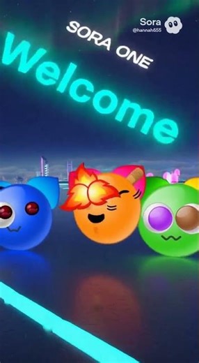 hello emoji cats 2, blueberry, fire ears hurt pink, and neon on sora 1