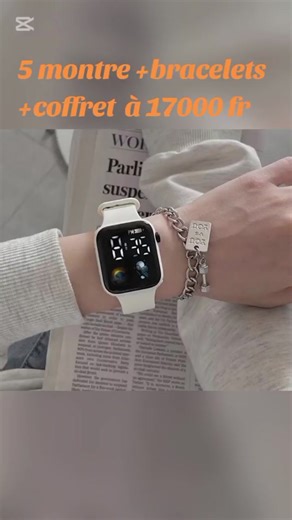 5 montre bracelets coffret à 17000fr 🇨🇮 disponible #montre #bracelet #vente #engros