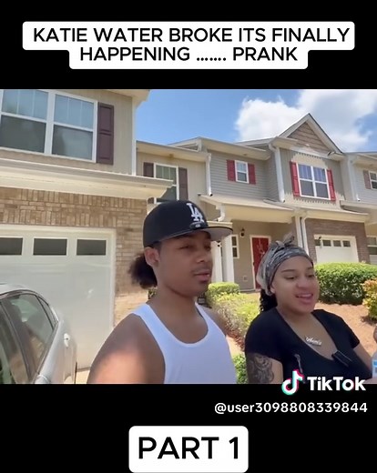 KATIE WATER BROKE ITS FINALLY HAPPENING PRANK #fyp #prank #relax #curlyheadmonty