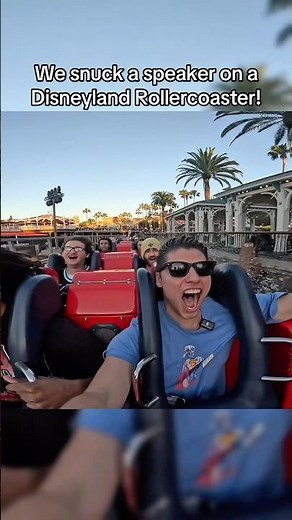 We had everyone singing along when we snuck a Speaker onto Disneyland ride! #disneyland #speaker