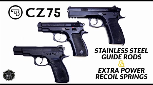 CZ75 Stainless Steel Guide Rods & Extra Power Recoil Springs - CZ 75 Accessories by M*CARBO!