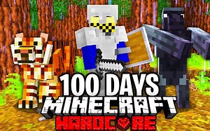 我的世界|亚马逊雨林生存一百天100 Days in the AMAZON RAINFOREST in Hardcore Minecraft..