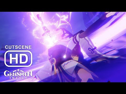 Raiden Shogun Baal Boss Fight Cinematic Cutscene (Genshin Impact 2.0)