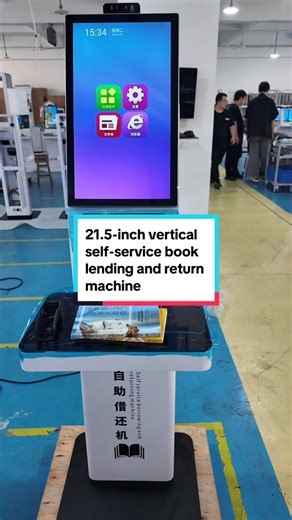 Borrow and return the book machine, and you can customize your needs.#librarytool #selfcheckout #selfservice #fyp #librarytechnology