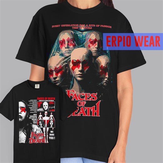 Faces of Death Movie T-shirt 2026 Splatter Horror Film T Shirt - Etsy