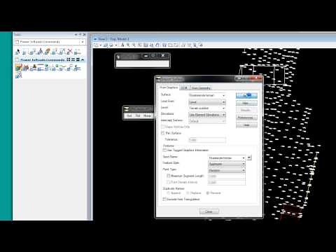 4) Bentley Power InRoads ss4: New surface and import data