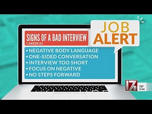 What are the five signs of a bad job interview?