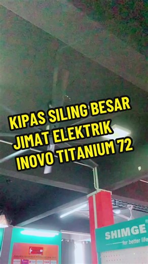 Kipas Siling Besar Inovo Titanium 72 - Harga Jimat Elektrik & Warranty