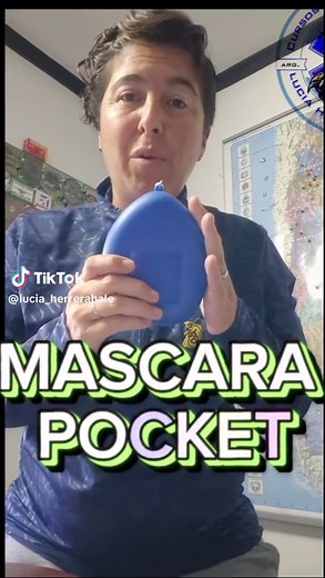 Máscara Pocket: Mascara Individual de Bolsillo para Insuflaciones en RCP