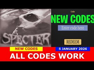 *NEW SPECTER CODES* [❄️] SPECTER ROBLOX | ALL CODES | January 5, 2025