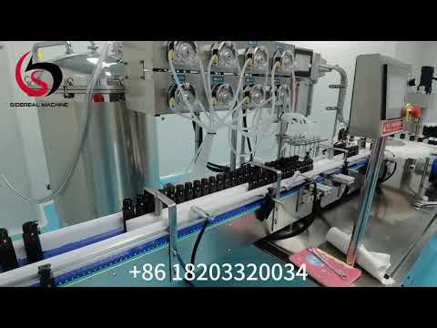 Install and debug the full automatic liquid filling machine production line