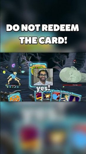 DO NOT REDEEM THE CARD!