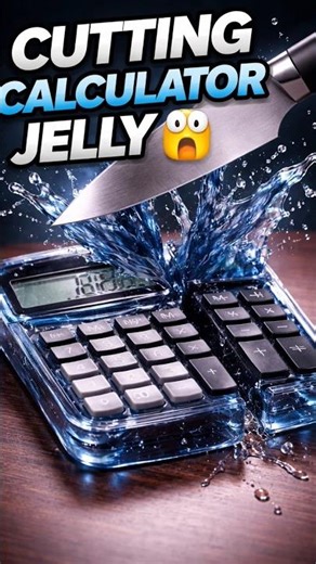 Cutting a Calculator… It Exploded with Liquid! 😱💧 (Oddly Satisfying ASMR) | #satisfying