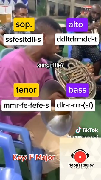 song title? Please follow my page make we hit 9K @KobM Studios #trumpetlessons2