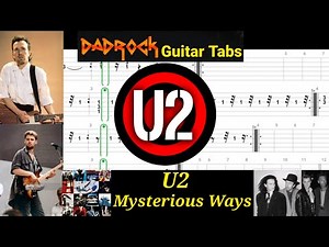Mysterious Ways - U2 - Guitar + Bass TABS Lesson