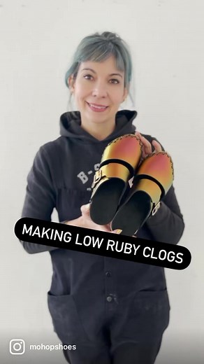 6.3K views · 49 reactions | Making ruby clogs from scratch ❤️ #handmadewithlove #handmade #craft #art #artist #artisan #clogs #shoemaker #shoemaking #vegan #woodworking #design #fashion #sizeinclusive | Mohop | Facebook