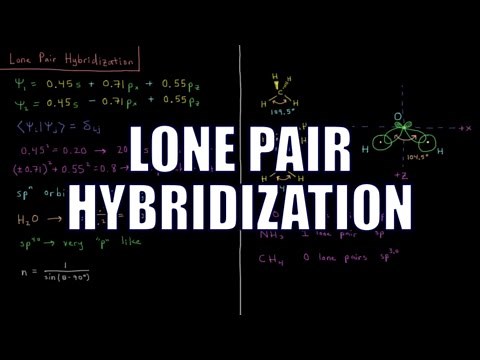 Quantum Chemistry 11.4 - Lone Pair Hybridization