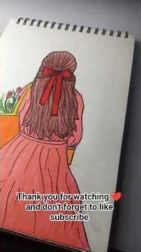 Girl drawing with flowers🌹#easydrawing #artwork #ytshorts #shortvideo #indianart #drawing #artist#yt