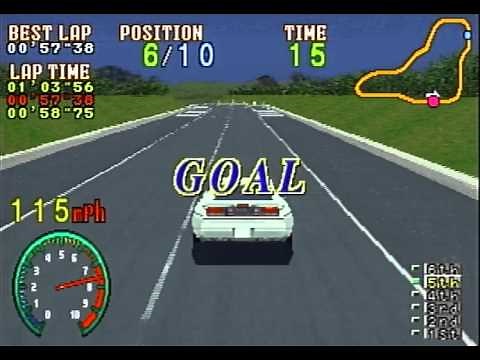 Highway 2000 Sega Saturn Intro + Gameplay [No Commentary]
