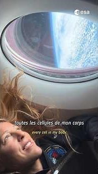 Sophie Adenot’s first impression of Earth from space 🌍