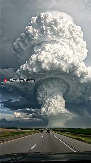 MASSIVE Supercell Storm in Tornado Alley - Severe Thunderstorm Formation #stormwatch #tornado