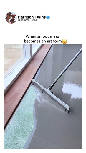 Watch the floor become perfectly smooth! | Harrison Twins