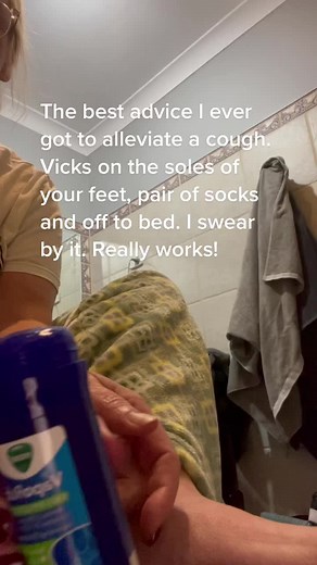 #vicksvaporub #badcough b gone 👍🏻 | vicks on feet