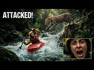 No Escape Jungle – Brave Girl vs Leopard & Giant Python to Rescue a Wild Wolf | AI Short Movie 2026