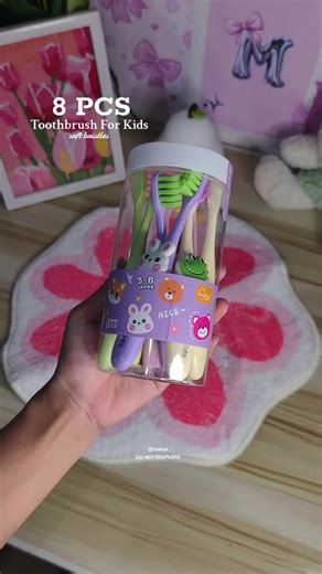 8-Piece Kids Toothbrush Set for Gentle Dental Care