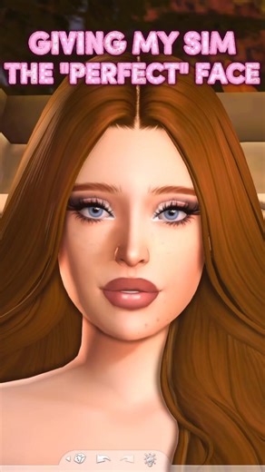 GIVING MY SIM THE PERFECT FACE...Which one’s better? 👀 #sims4 #sims4cc