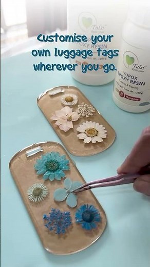 DIY Resin Luggage Tags | Easy Personalized Travel Tags