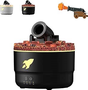 Cannon Blast Aroma Humidifier, The Cannon Humidifier, Cannon Humidifier, Cannon Blast Humidifier, Vapor Cannon Humidifier, Cannon Blast Turret Humidifier Silent Diffuser, for Home, Office (Black)