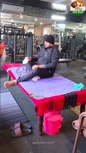 ॐ सर्वे भवन्तु सुखिनः… बृजभूषण शरण सिंह जी का योग, ध्यान और फिटनेस से भरा शांतिपूर्ण दिनचर्या। 🙏🔥