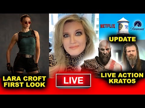 First Look Sophie Turner Lara Croft, Ryan Hurst Kratos Live Action, Warner Bros Paramount Update