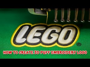 How to Create 3D Puff Embroidery Logo | Step by Step Digitizing Tutorial