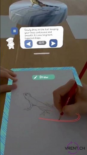 Learn to Draw in Virtual Reality with Pencil | Meta Quest 3 Experience by vrent.ch