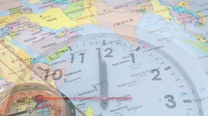 Clock Animation Over World Map Showing Stock Footage Video (100% Royalty-free) 3607984559 | Shutterstock