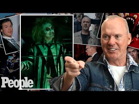 Michael Keaton Reacts to Iconic Photos From 'Beetlejuice,' Wearing the Batman Suit & More | PEOPLE