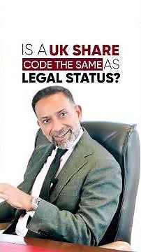 Is A UK Share Code The Same As Legal Status?