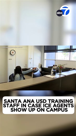 119K views · 1.8K reactions | The Santa Ana Unified School District put together a tutorial to prepare staff for the possibility of ICE officers showing up on campus. District officials say students and their parents are fearful amid the recent immigration changes. "They're scared of having their families separated." | ABC7 | Facebook