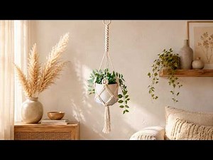 Creating a Macrame Plant Hanger with Beads: Beginner's Guide