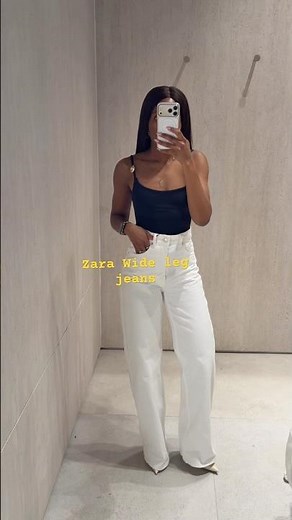 Zara jeans Try on Haul 👖#zarajeans #zarahaul #zarazara #widelegjeans #jeans #jeansfashion #ootd